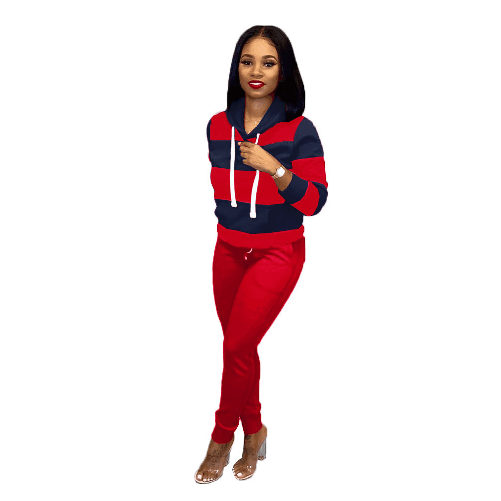 YM-6005 Women winter long sleeve sets two pieces