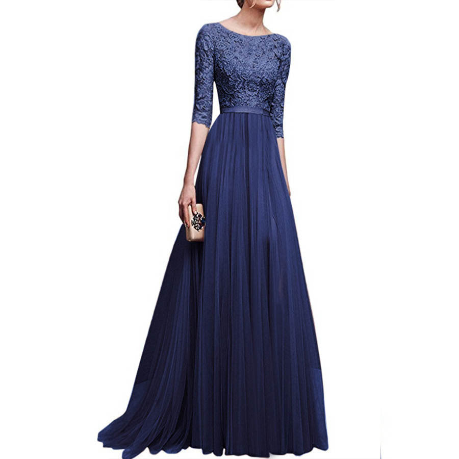 Chiffon Evening Long Dress plus Size Women's Clothing