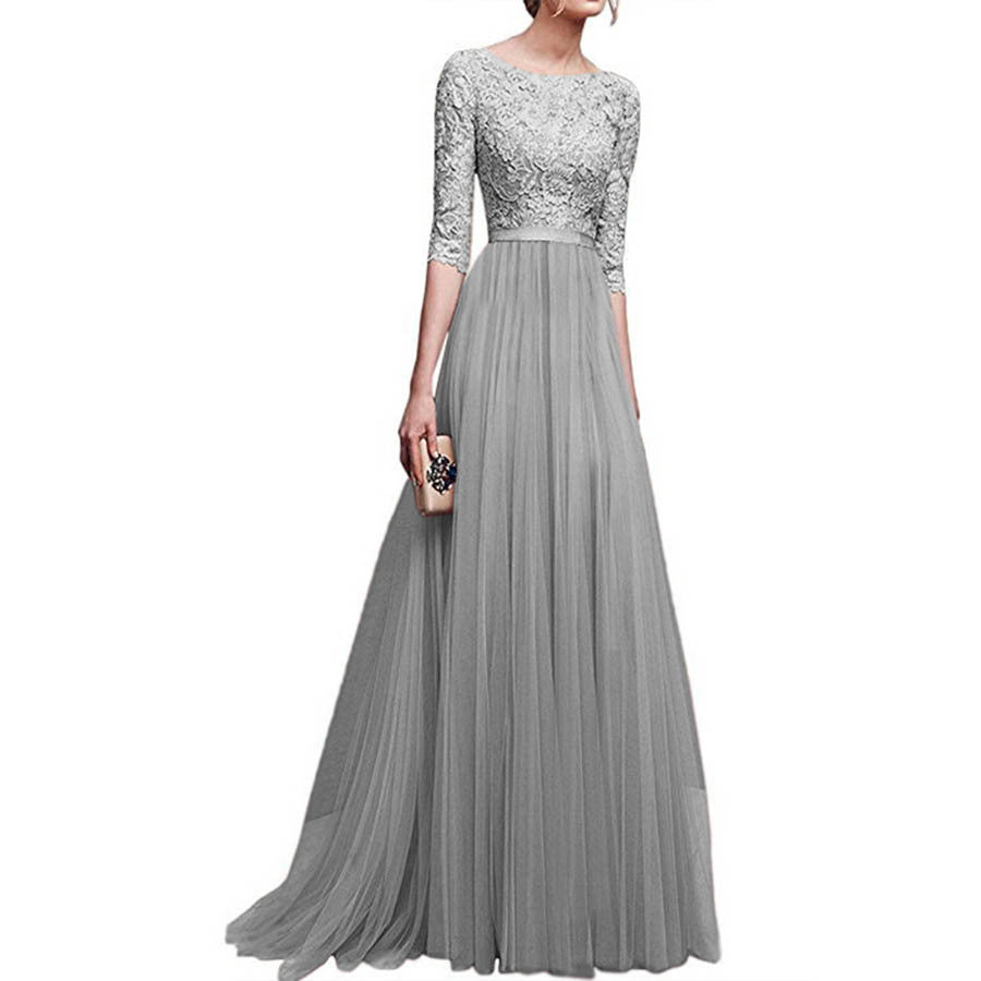 Chiffon Evening Long Dress plus Size Women's Clothing