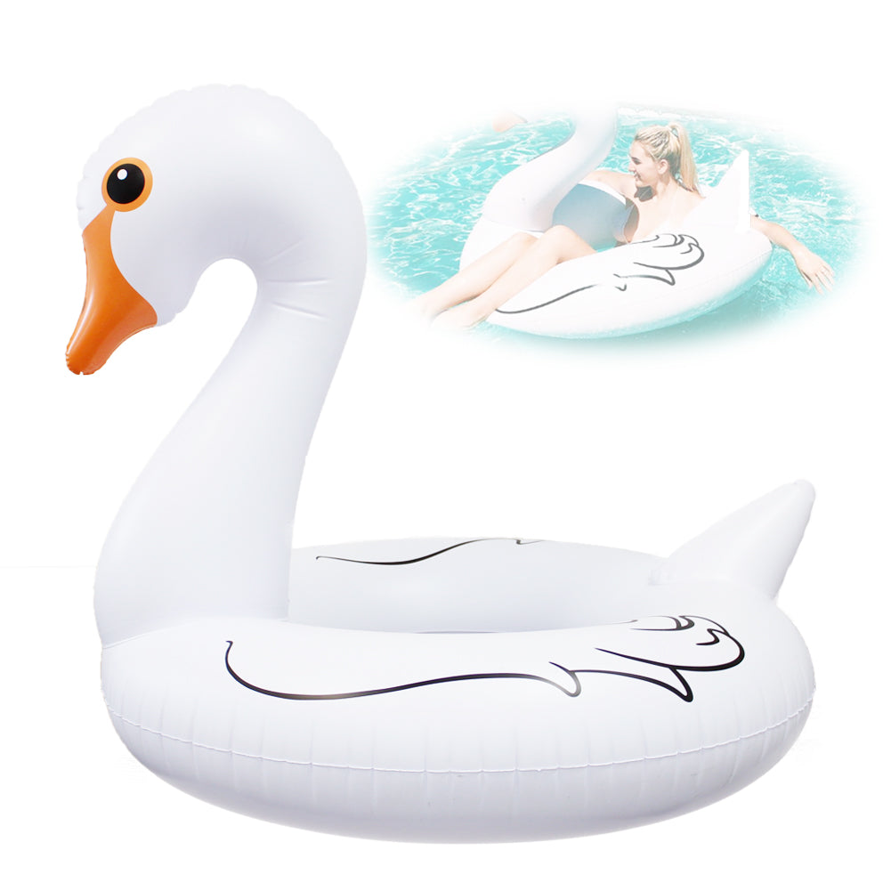 Giant Inflatable Swan Swim Ring Pool