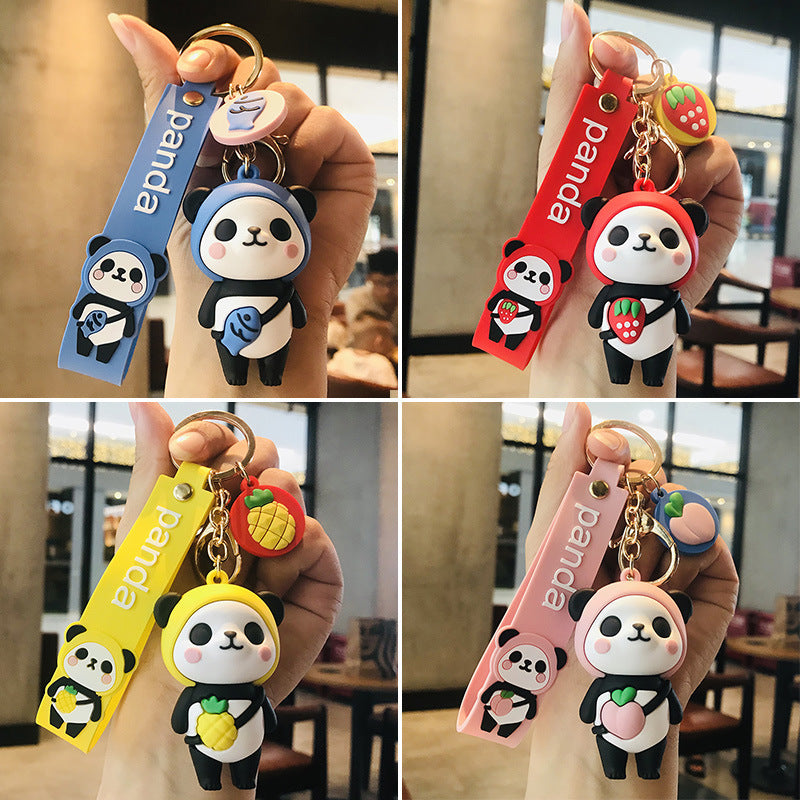 Creative Cartoon Dinosaur Doll Keychain Men and Women Car Shape School Bag Cute Pendant Gift Stall Products