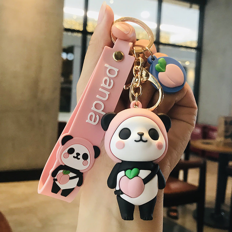 Creative Cartoon Dinosaur Doll Keychain Men and Women Car Shape School Bag Cute Pendant Gift Stall Products