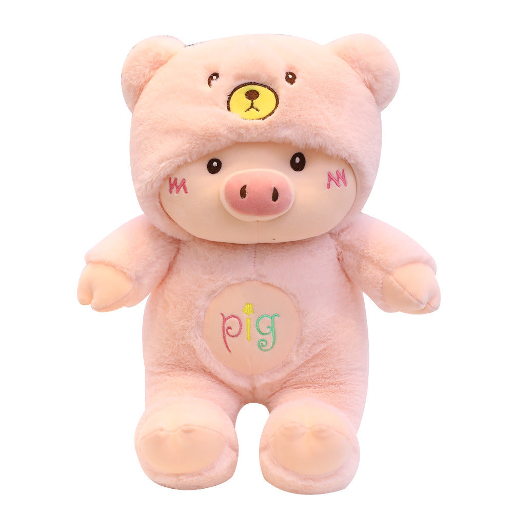 Cute Pig Hooded Plush Toy Doll Internet Celebrity Piggy Doll Ragdoll