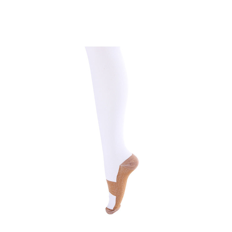 Copper Fiber Long-Barreled Compression Stockings Nylon Pressure Outdoor Sports Compres Socks