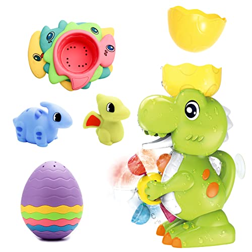 BCJ22001 Baby Bath Toys, Baby Bathtub Toy，Dinosaur Bath Toys for Above 18 Month Toddlers Kids