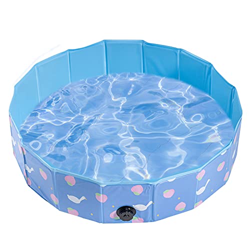 HQ21010 Sand and Water Table for Toddler - Foldable Ball Pit for Kids Portable Small Sandbox Game Room Baby Sensory Activity Center Summer Pet Pool Sand Pit Diameter 32 Inchs