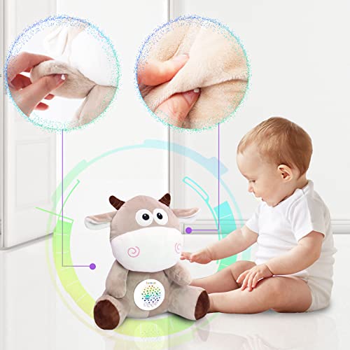 HDL21001 Growinlove Baby Sleep Soother with Music and Projector Night Light, White Noise Sound Machine Baby Soother Musical Toy, Volume Control Toddlers Sleep Aid for Newborns Baby Gift