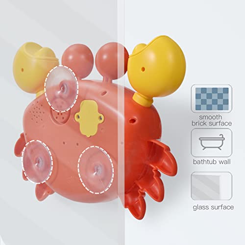 TOP22007 Charmspal Toddler Bath Toy Bubble - Crab Bath Toys for Kids - Bathtub Toys Musical Bubble Machine - Bath Toys with Suction Cups Music - Bath Gifts for Boys and Girls