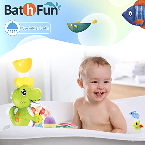 BCJ22001 Baby Bath Toys, Baby Bathtub Toy，Dinosaur Bath Toys for Above 18 Month Toddlers Kids