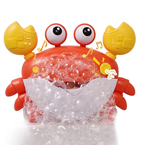 TOP22007 Charmspal Toddler Bath Toy Bubble - Crab Bath Toys for Kids - Bathtub Toys Musical Bubble Machine - Bath Toys with Suction Cups Music - Bath Gifts for Boys and Girls