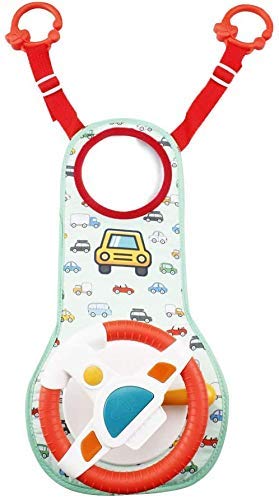 HE19004 Car Wheel Baby Toys - Musical Activity Play Center Toy Baby's Travel Companion Entertain and Relax Easier Drive with Sounds and Lights for Baby