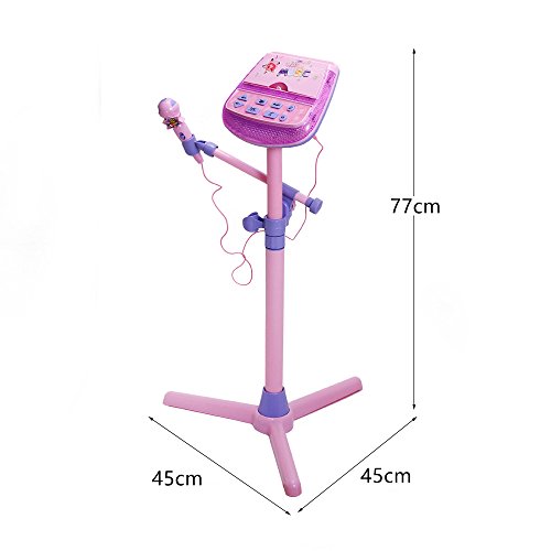 ZM16038 Kids Karaoke Machine Microphone Stand (Pink)