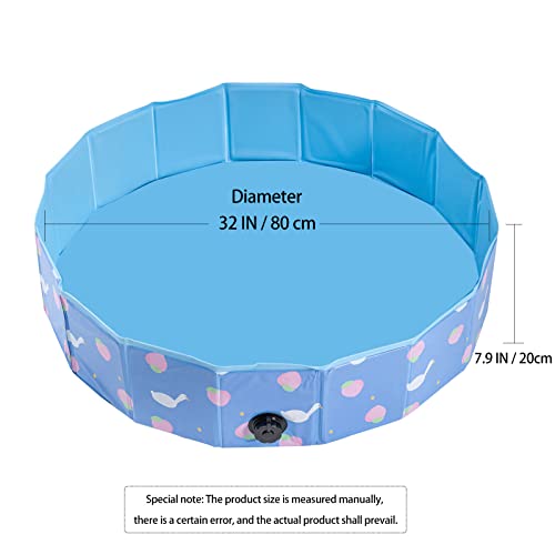 HQ21010 Sand and Water Table for Toddler - Foldable Ball Pit for Kids Portable Small Sandbox Game Room Baby Sensory Activity Center Summer Pet Pool Sand Pit Diameter 32 Inchs