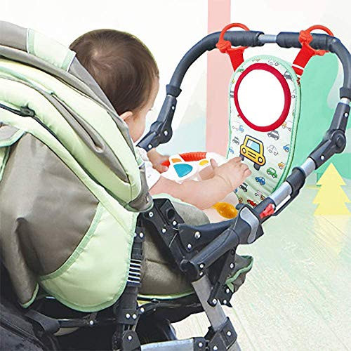 HE19004 Car Wheel Baby Toys - Musical Activity Play Center Toy Baby's Travel Companion Entertain and Relax Easier Drive with Sounds and Lights for Baby