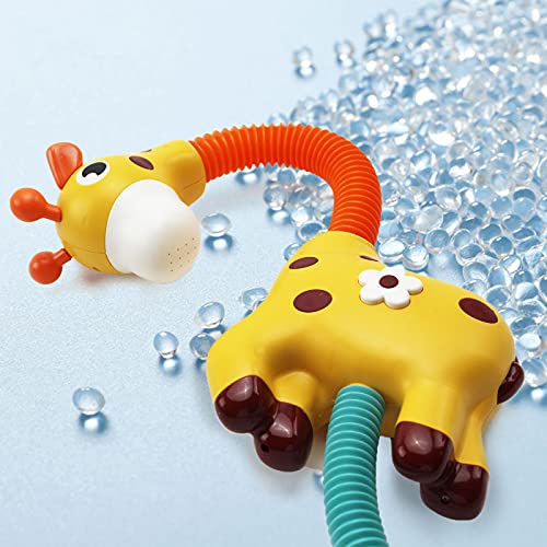 JL21001 Giraffe Toddler Bath Shower Head Toy, Baby Bath Toys Sprinkler Bathtub Toy for Kids, Perfect for Boys Girls for Bath Time