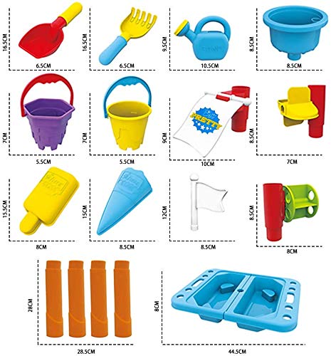 HYS20003 Sand and Water Table for Kids - Activities Play Table with Accessories Kids Outdoor Play Garden Sandpit for Toddlers