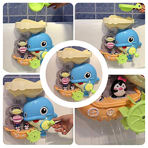 BCJ20001 Baby Bathtub Toy Diver Game - Happytime Water Toys 3 Stackable and Nesting Cups, Submarines and Spout (Color in Random)