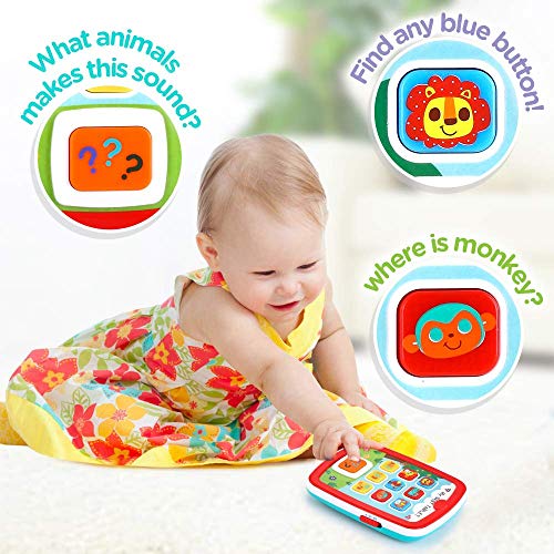 HL3121  Toddler Learning Tablet for 1 Year Old, Baby Ipad for 6M -12M -18M+ with Music & Light, Travel Toy Tablet with Easy ABC Toy, Numbers & Color | My First Learning Tablet …