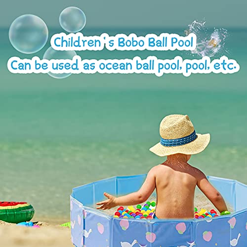 HQ21010 Sand and Water Table for Toddler - Foldable Ball Pit for Kids Portable Small Sandbox Game Room Baby Sensory Activity Center Summer Pet Pool Sand Pit Diameter 32 Inchs