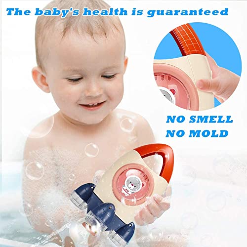 TOP20006-Purple  Baby Bath Toys - Childs Bath Toys, Fun Bath Time Tub Toy, Spray Water Bathtub Toy, Space Rocket Fountain Shower Game Toys Gift for 1-2-3-4 Year Old Toddlers Boys Girls Kids