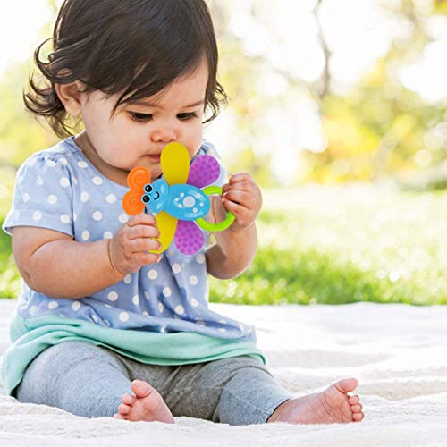 Rattle Teether Set Baby Toy - WISHTIME Baby Activity Rattle Toys,Grab Toys,Shaking Bell Rattles Set with Luggage Box for Newborn Baby, 3,6,9,12 Month infant.