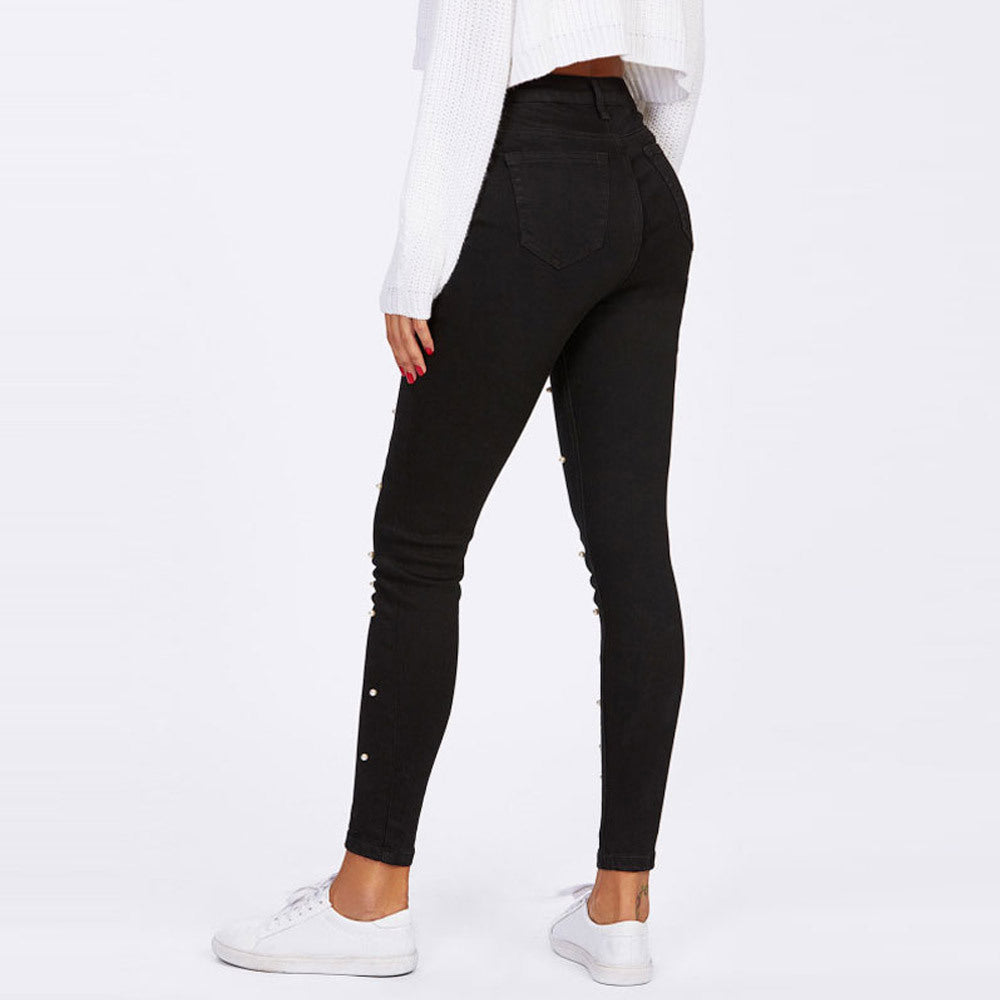 Spring Black Pearl Women's Jeans