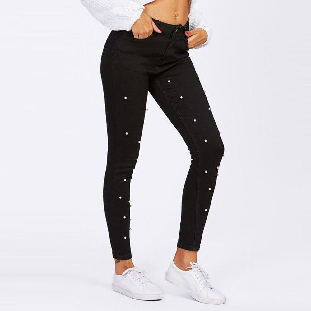 Spring Black Pearl Women's Jeans