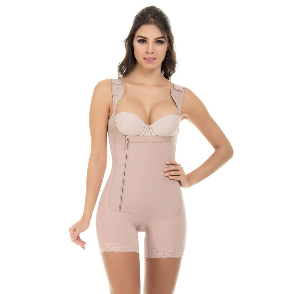 European and American Jumpsuit Waist Slimming and Hip Lifting Tight Body Shaping plus Size Corset D022