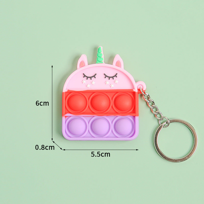 Mini Pendant Toy Rat Killer Pioneer Keychain Bubble Music Puzzle Pressure Relief Silica Gel Key Chain