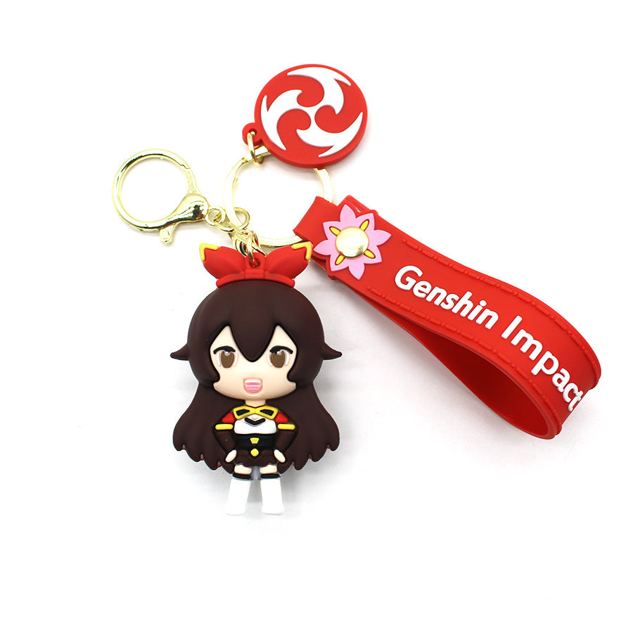 Cartoon Cute Version Original God Yuan God Keychain 12 Cute Goddess Key Chain Cartoon Doll Ins Couple Pendant