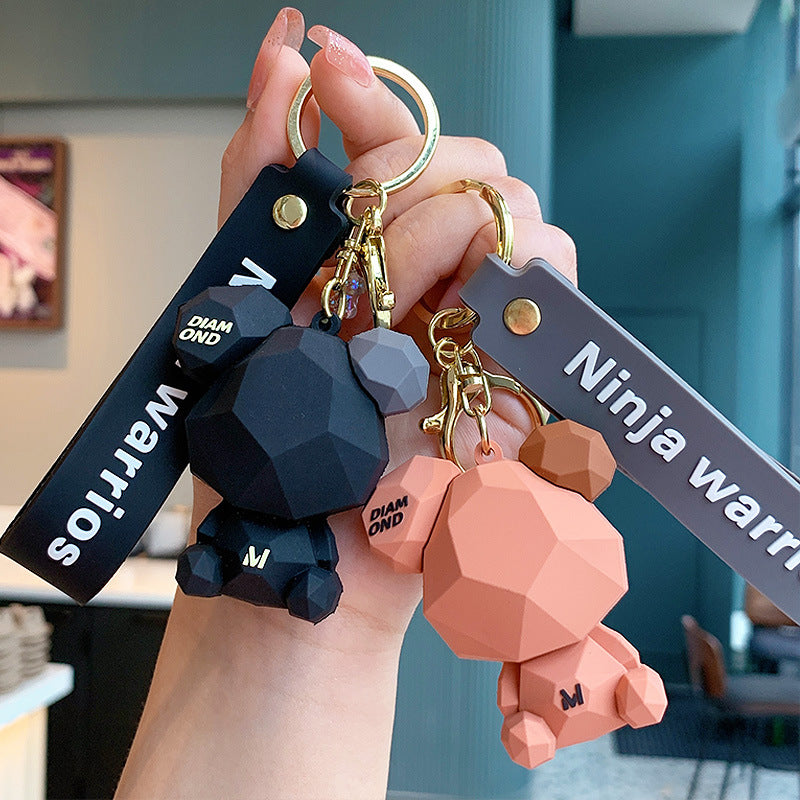 Creative Cartoon Nordic Bear Keychain Cute Couple Cut Doll Cars and Bags Keychain Pendant