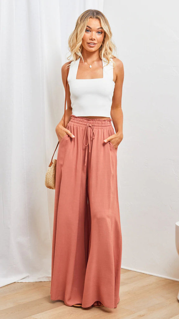 Casual Wide Leg Loose Casual Fashionable Trousers Women