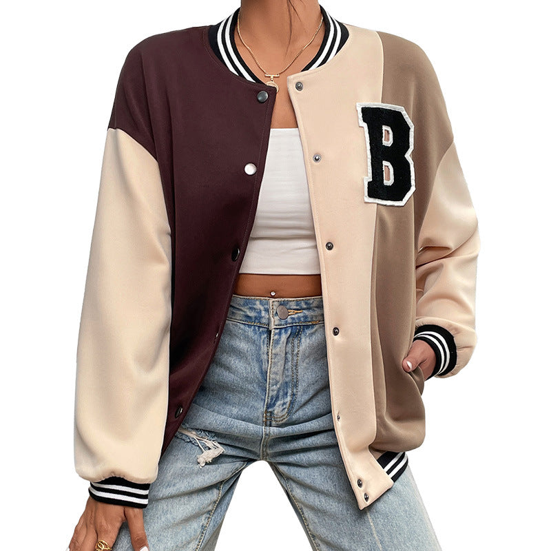 Autumn and Winter Women's Clothing New Fashion Baseball Jacket Coat