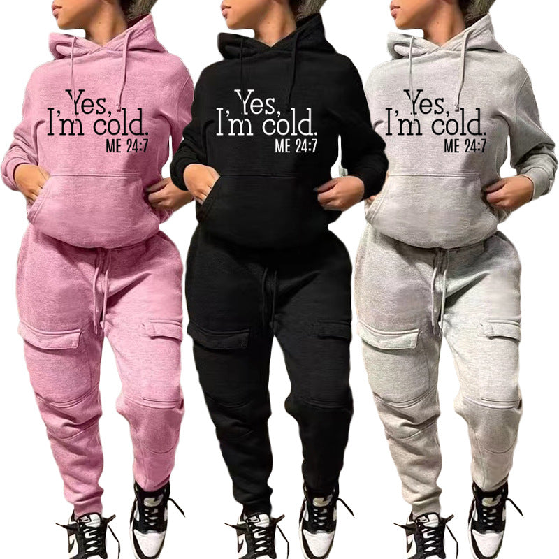 Bestseller Fashion Casual Sweater Two-Piece Sports Suit