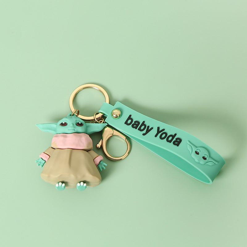 Cartoon Stitch PVC Flexible Glue Keychain Creative Couple Bags Silica Gel Key Chain Pendant