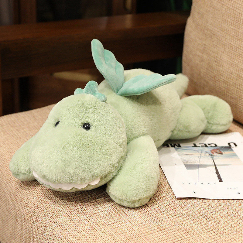 Cute Dinosaur Doll Little Green Dragon Plush Toy Ragdoll Doll Girls Birthday Gifts