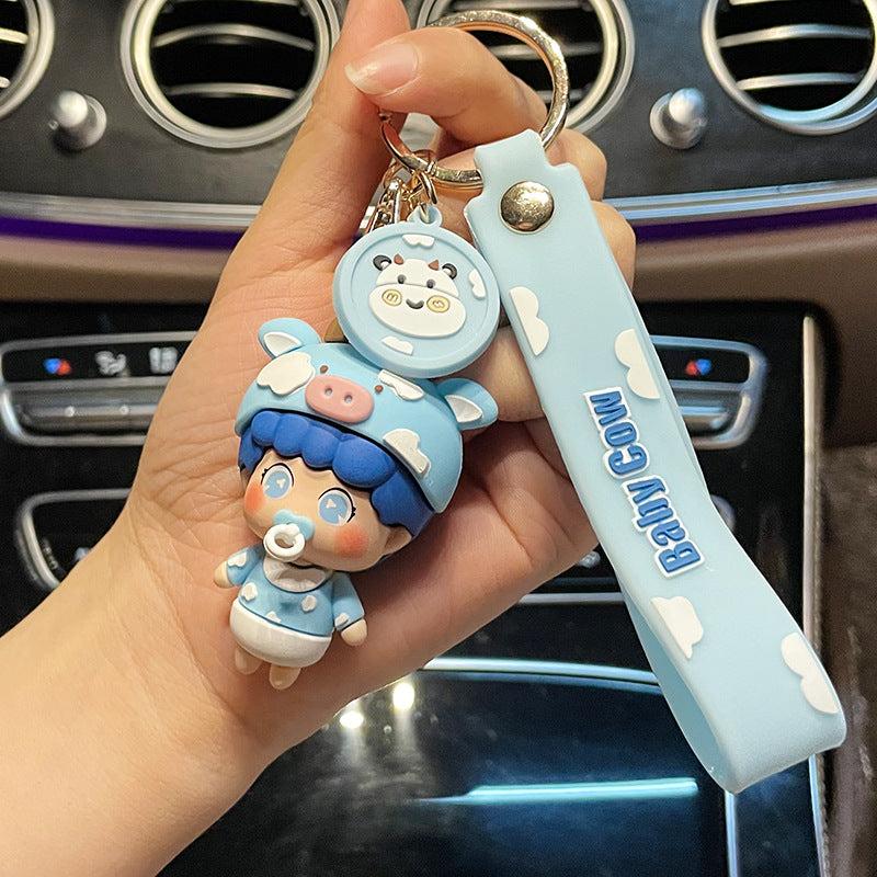 Baby Pacifier Car Key Ring Cute Fashion Couple Handbag Pendant Little Creative Gifts Hanging Ornaments