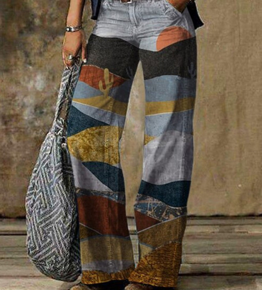 Large Size Women's Casual Pants Wide Leg Pants Trousers