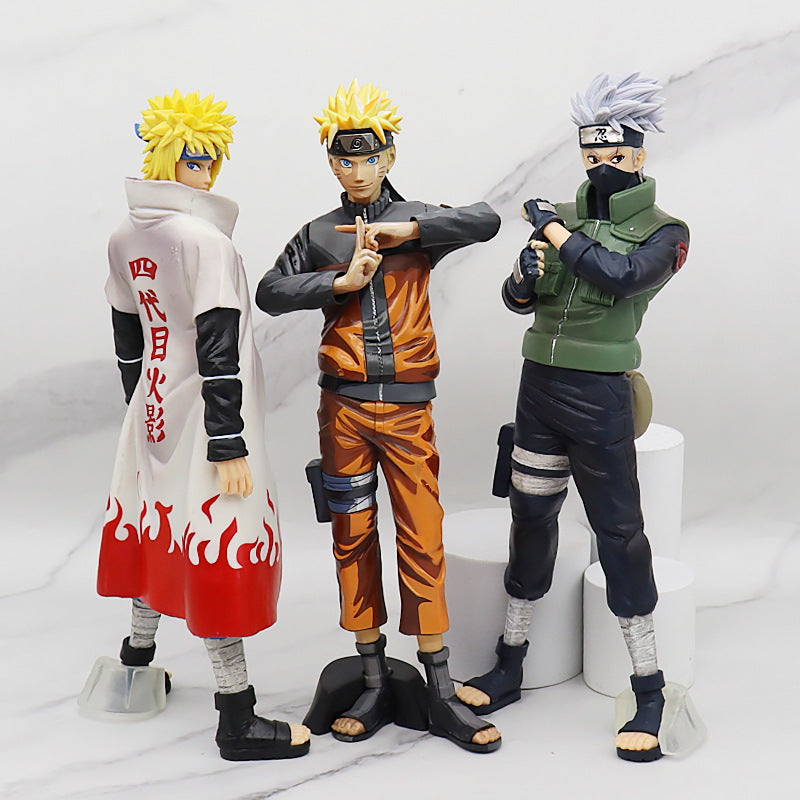 Adult Naruto Uzumaki Naruto Sasuke Kakashi Anime Garage Kits Model Furnishing Articles Peripheral Chassis Decoration Doll