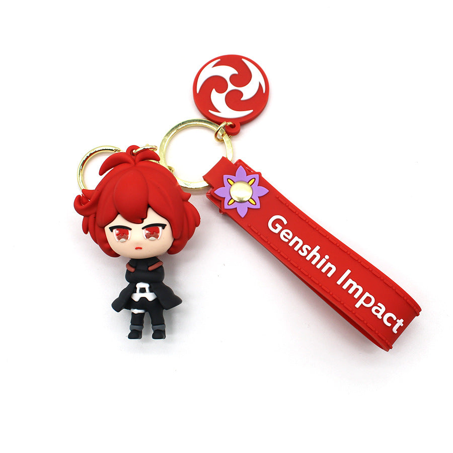 Cartoon Cute Version Original God Yuan God Keychain 12 Cute Goddess Key Chain Cartoon Doll Ins Couple Pendant