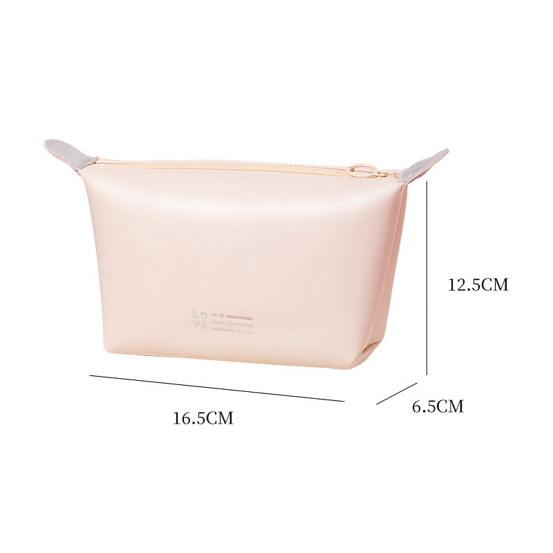 Heart Dumpling Making Waterproof Cosmetic Bag Wash Bag Convenient Portable Storage Bag Candy Color Cosmetic Bag