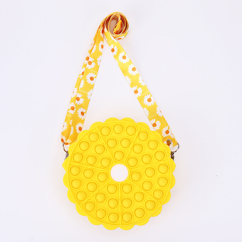 Large Crossbody Bag Toys Bag Silicone Squeeze Bubble Pressure Reduction Toy Mobile Phone Bag