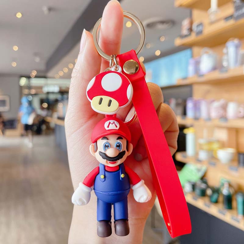 Cartoon Key Button Cute Doll Car Key Chain Couple Personality Bag Pendant Creative Pendants Gift