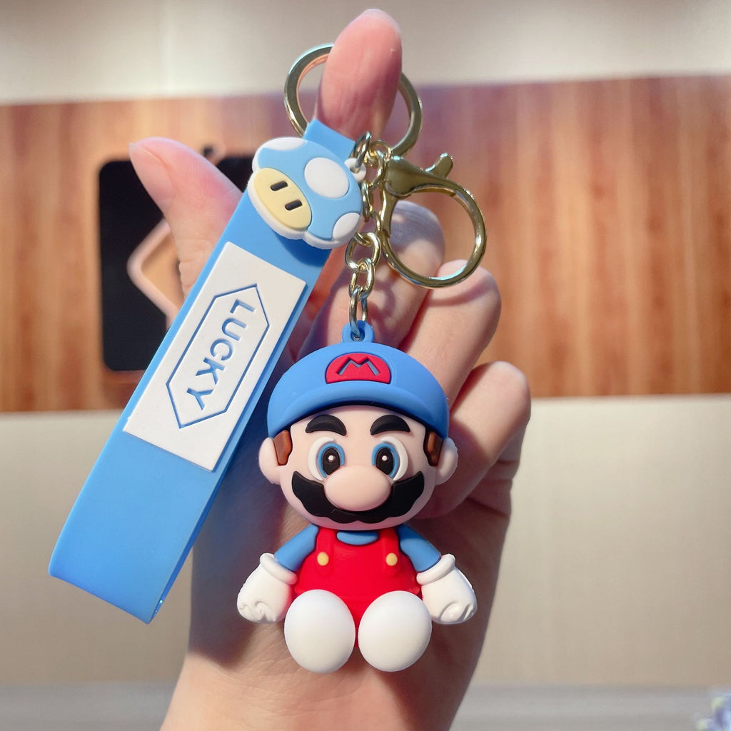 Creative Mario Personalized Keychain Small Gift Car Accessories Cartoon Key Chain Cartoon Bag Pendant