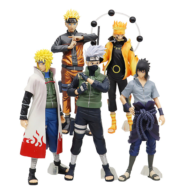 Adult Naruto Uzumaki Naruto Sasuke Kakashi Anime Garage Kits Model Furnishing Articles Peripheral Chassis Decoration Doll