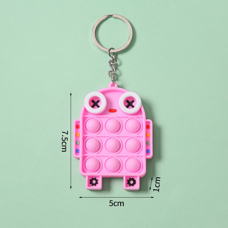 Decompression Mouse Killer Pioneer Keychain Educational Decompression Bubble Music Toy Children Mini Keychain Pendant