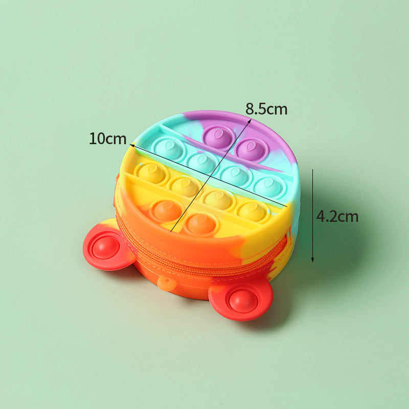 Silicone Coin Purse Deratization Pioneer Puzzle Pressure Relief Compressable Musical Toy Coin Purse