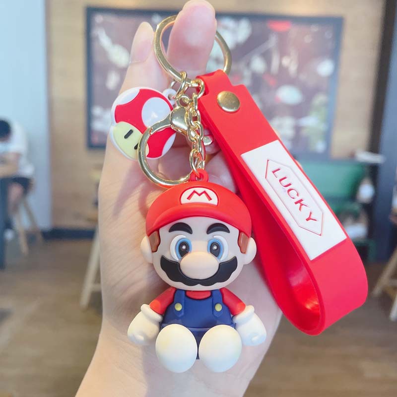 Creative Mario Personalized Keychain Small Gift Car Accessories Cartoon Key Chain Cartoon Bag Pendant