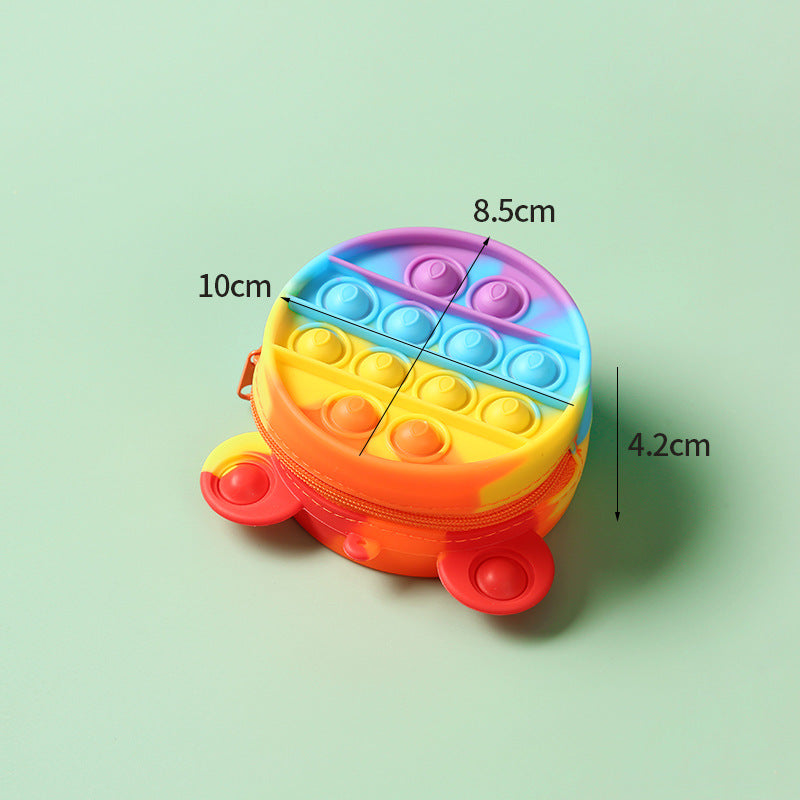 Silicone Coin Purse Deratization Pioneer Puzzle Pressure Relief Compressable Musical Toy Coin Purse