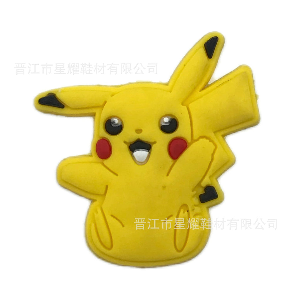 Pokémon PVC Soft Rubber Hole Shoes Decorative Buckle Hole Shoes Shoe Ornament Shoe Buckle Accessories